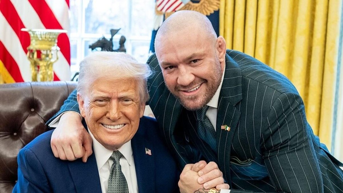 UFC экс-чемпионы Макгрегор Трамппен кездесіп, өз елінің басшыларына шүйлікті